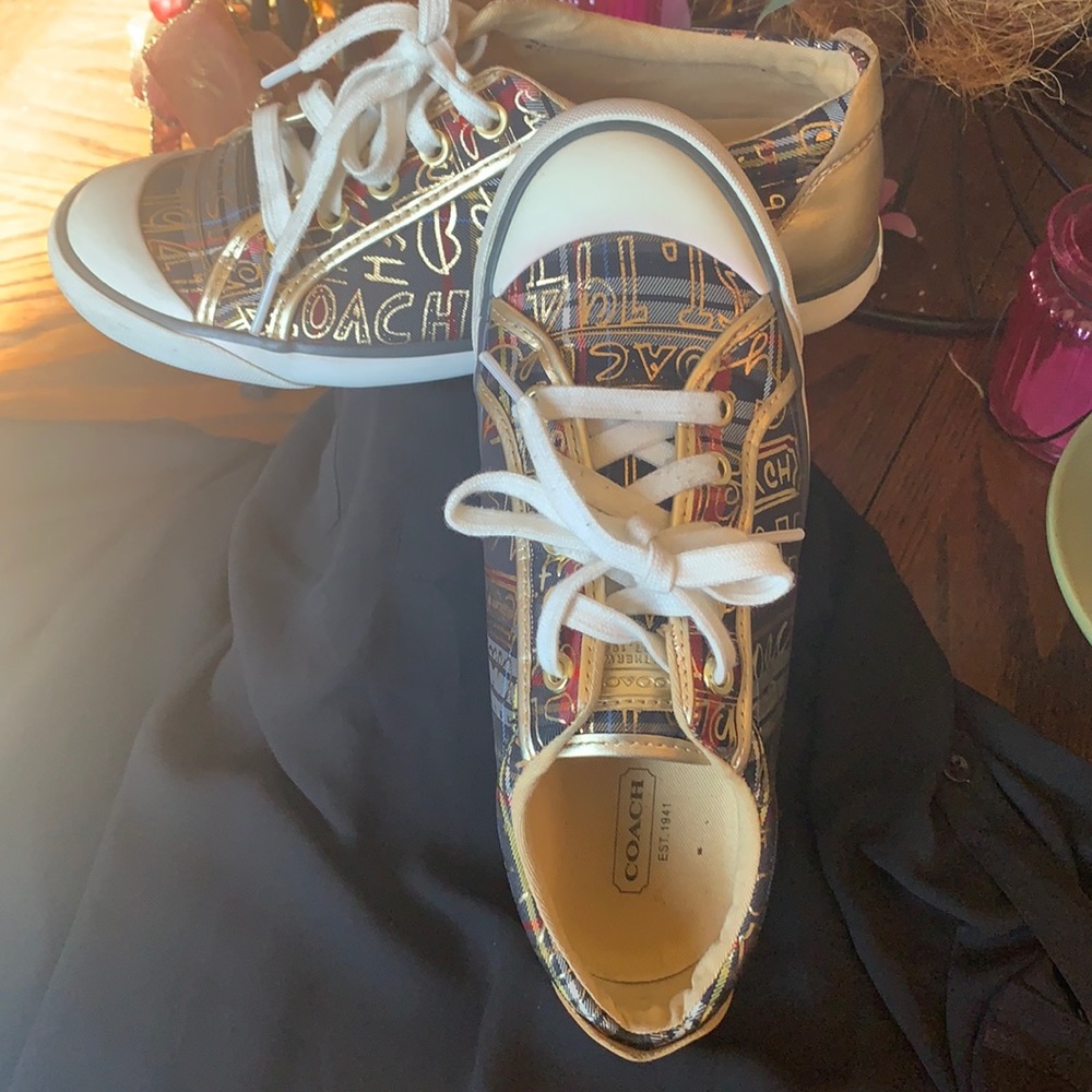 COACH Barrett SZ.7B TENNIS SHOES Used